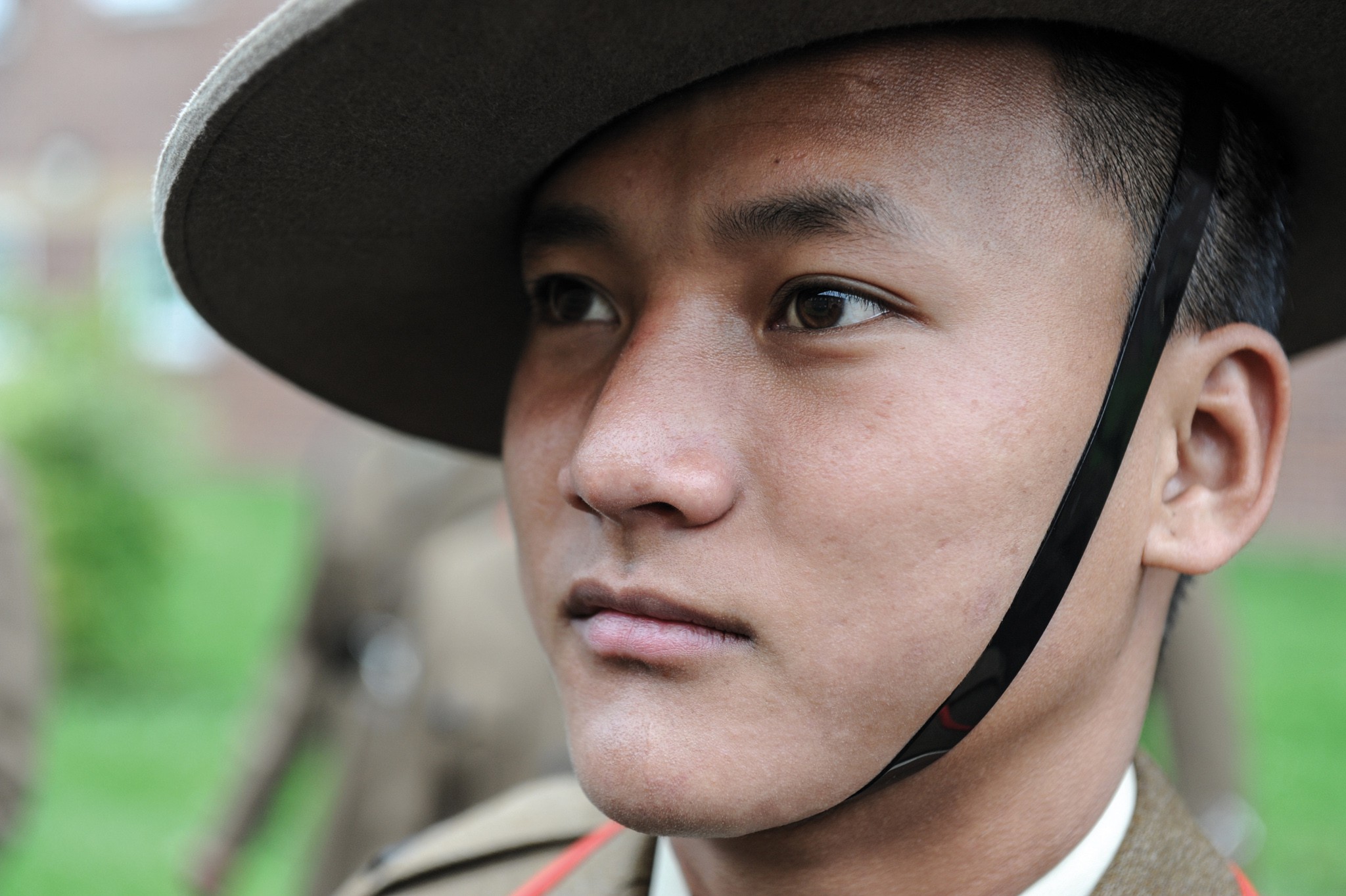 Recruit in dress uniform